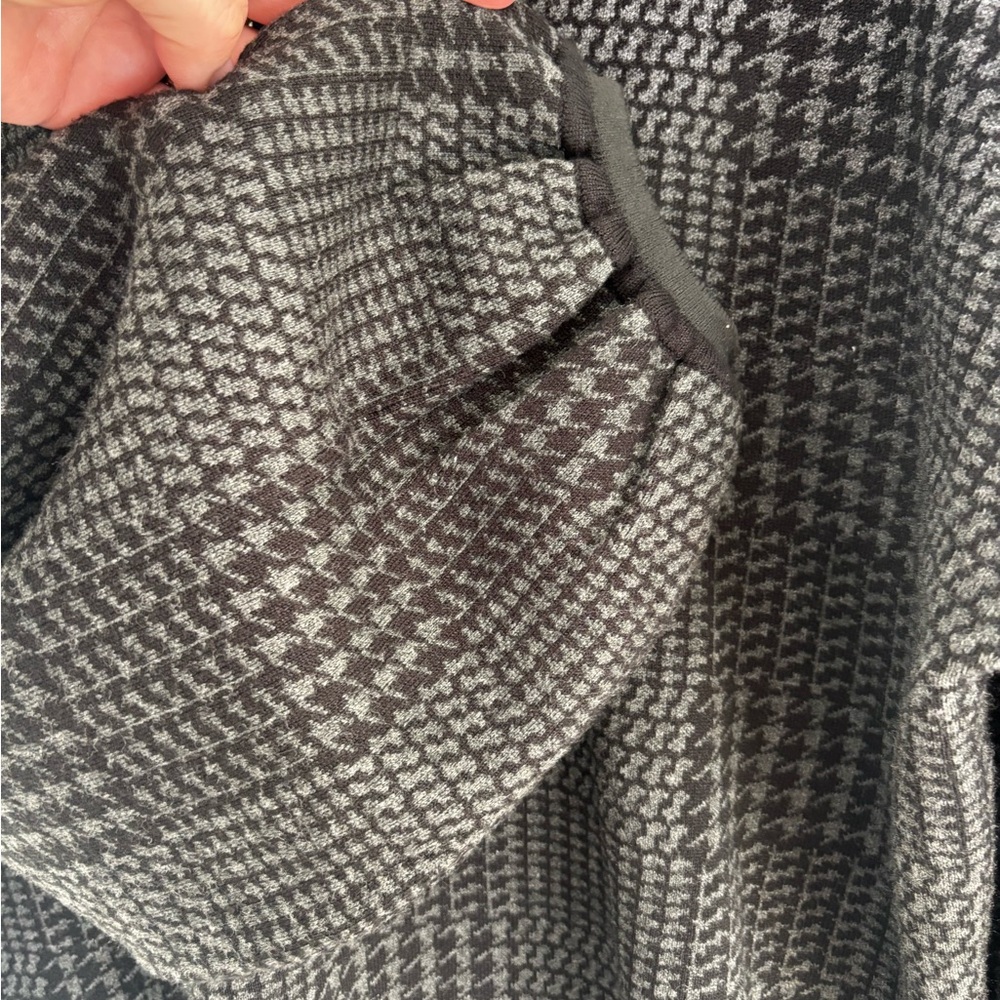 Max Studio Houndstooth Lantern-sleeve Sweater Women's XL